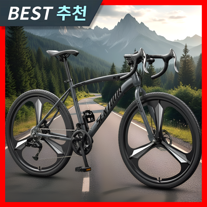 진호스포츠 고성능 로드자전거 사이클 출퇴근 자전거추천 싸이클 학생 성인 입문용