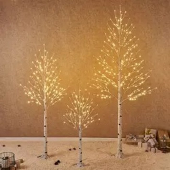 자작나무 LED 크리스마스트리 2종 60cm,120cm 구성