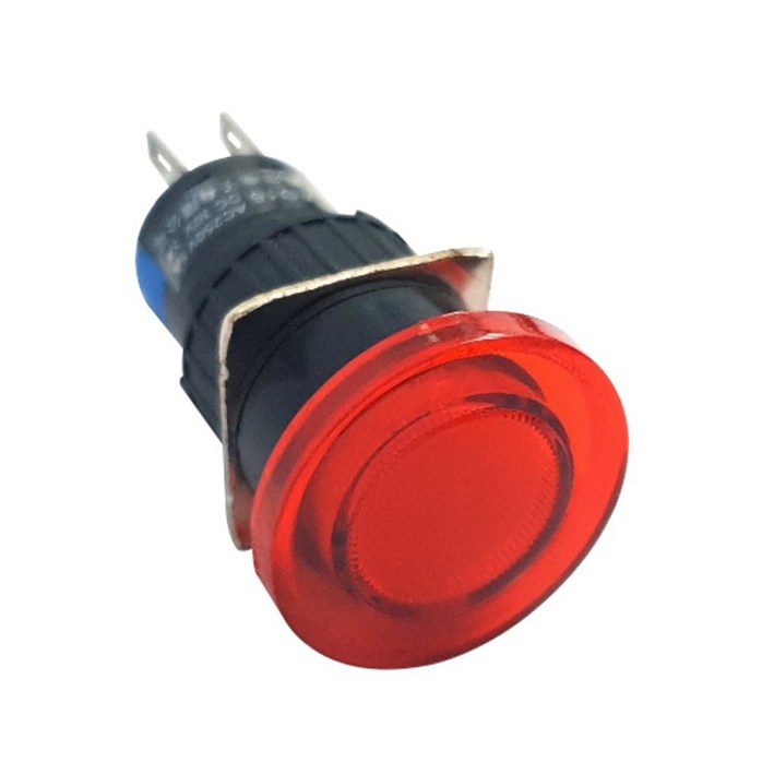 푸쉬락 6핀 스위치 원형 ONON 16mm HAS0927, 1개