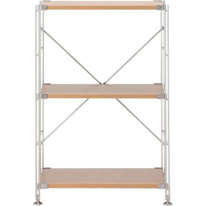 MUJI 무인양품 수납 정리 틈새 선반 52 83267049 스텐 스틸 유닛 세트 와이드 라지 86 41 175.5cm