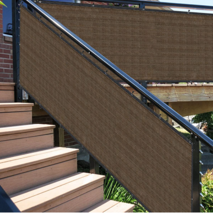 테라스가림막 사생활보호 마당 옥상 휀스 가리개 테라스 발코니 난간가림막, 블랙