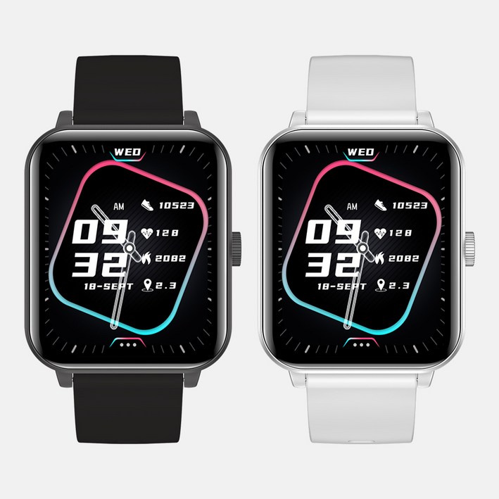 디즈먼트 스마트워치 Diz-SW01, GPS + 블루투스, 5cm, 실버