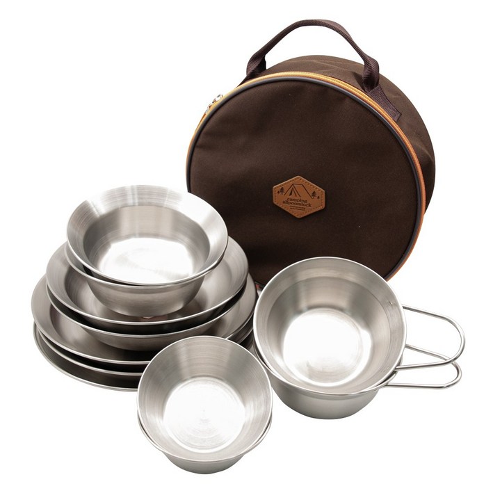 올품락 포스코 304 지오 캠핑 식기세트