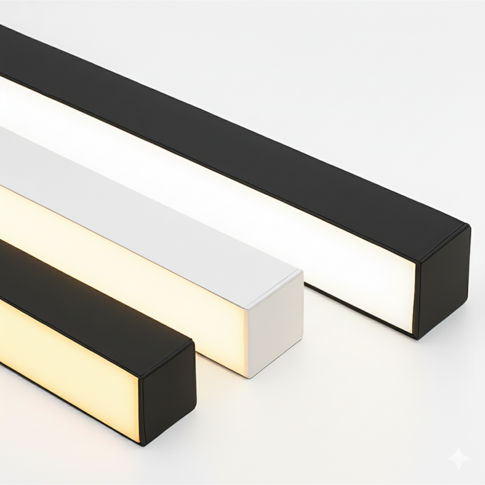 루미나 국산 LED 라인등 2000mm 40W 직부등 슬림디자인 일자등 카페등, 주백색(아이보리색 4000K)