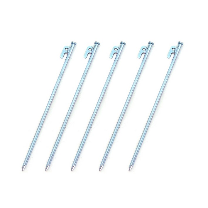 리모드 강철 크롬 단조팩 텐트팩 타프팩 40cm 실버,5개, 1개