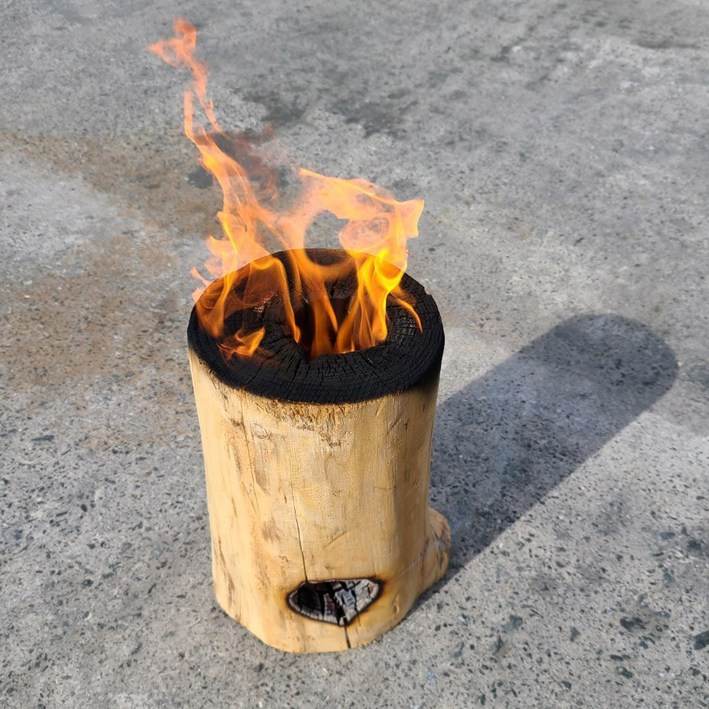 100 잘마른 통나무 장작 소형 참나무 불멍장작 통나무버너 스토브