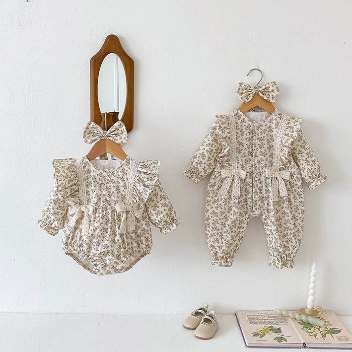 로이앤한나 프린세스 3개월 6개월 9개월 여아 여자아기 슈트 우주복 세트