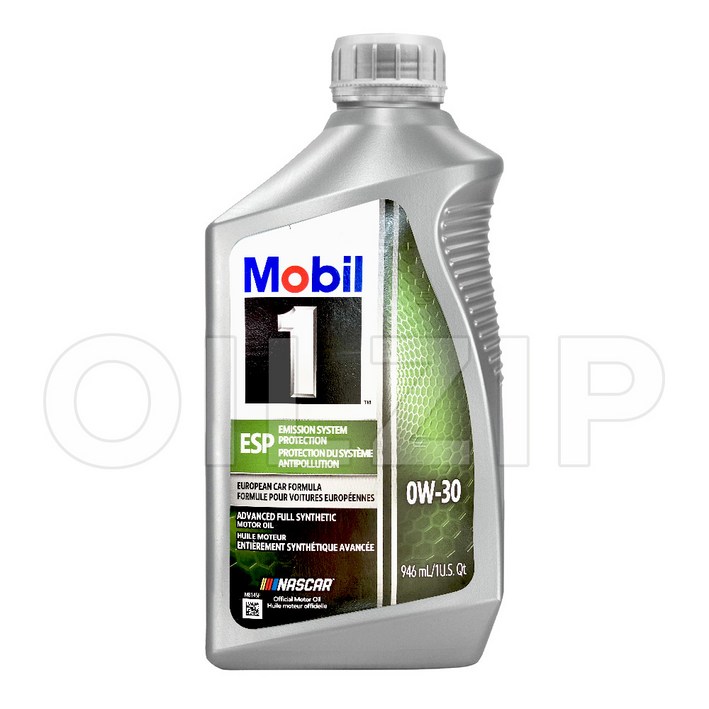 모빌원 ESP 0W30 1Qt ACEA C3 100%합성 겸용 엔진오일