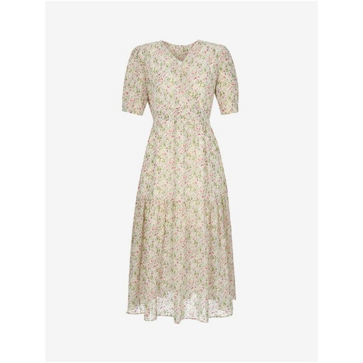 숲 플라워 패턴 쉬폰 원피스 OA6OPT6