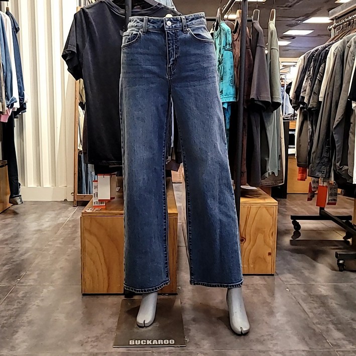 버커루 BC 24년신상 봄 가을 데일리 청바지 인기최고 버커루 여성 M톤 와이드 팬츠 45Z0814