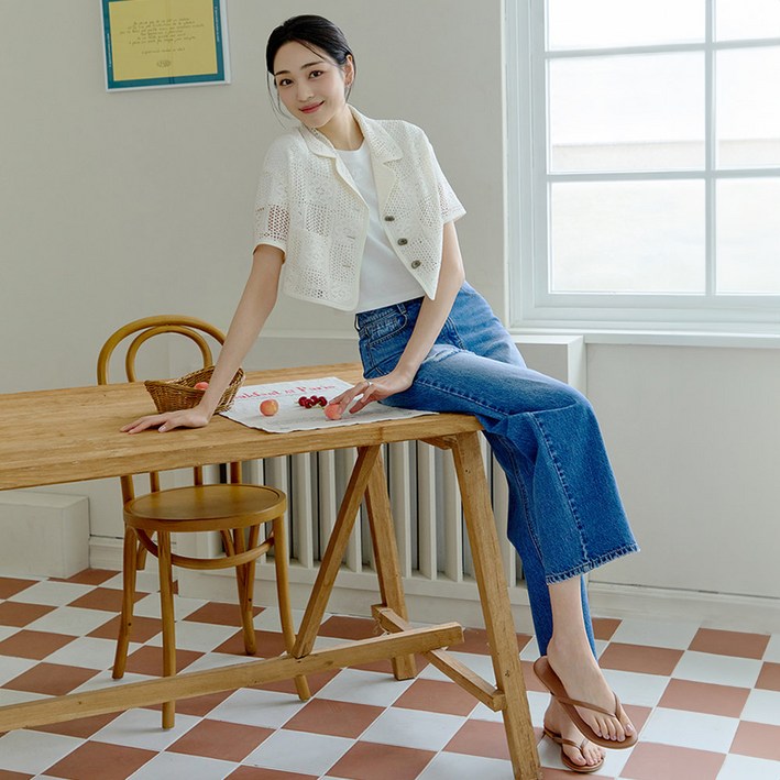 레이스 카라 자켓 ITO5ZJK720 777292