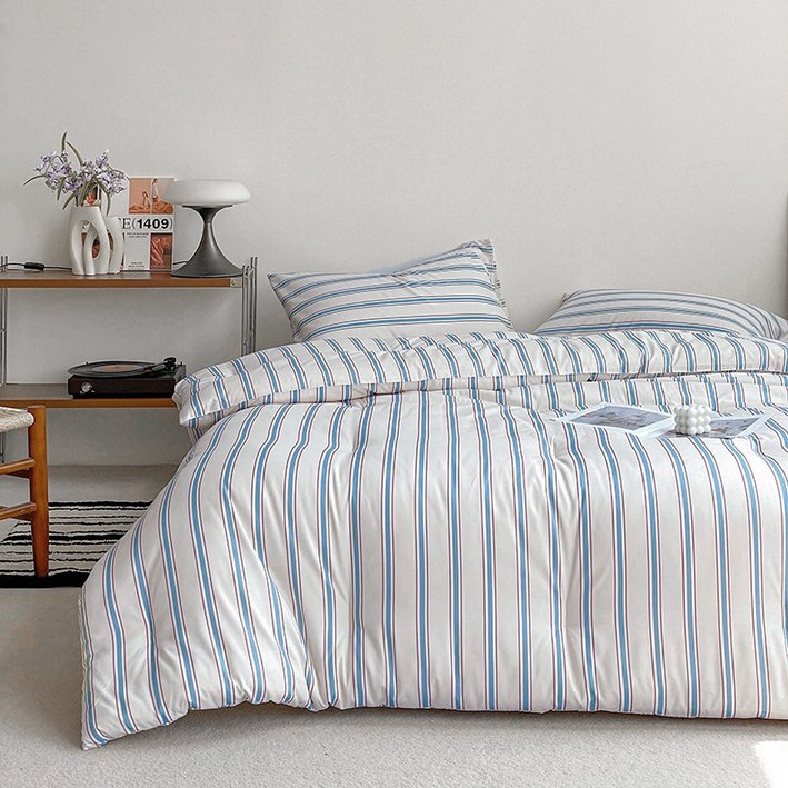 오텔르 어반 스트라이프 고밀도 바이오워싱 사계절 이불