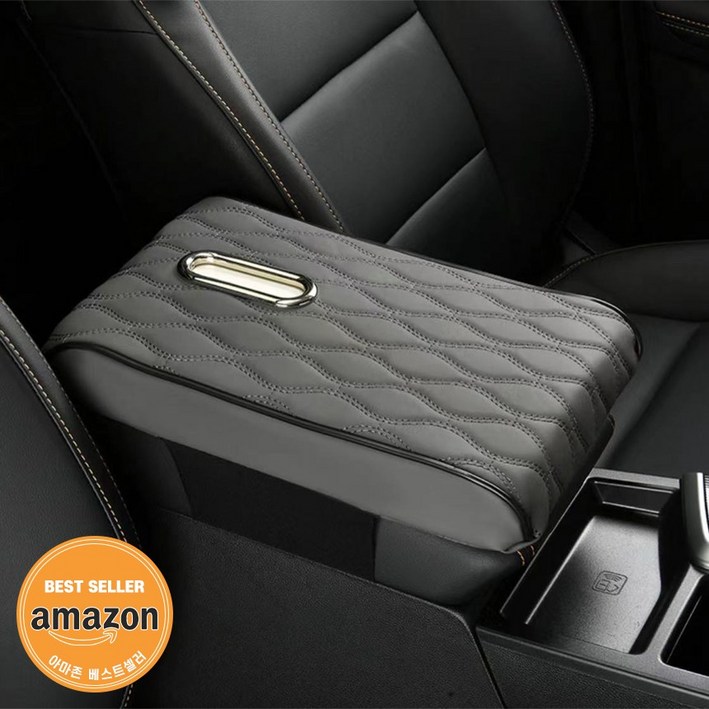 제이엠 차량용 2WAY 팔쿠션휴지 케이스휴지증정, 1개, 그레이