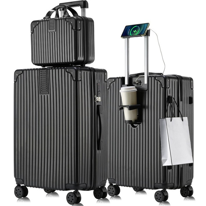 3년AS REGESY 캐리어 14인치 20인치 24인치 27인치 28인치 기내용 다용도 중대형 하드 가벼운 여행 캐리어 2종 세트