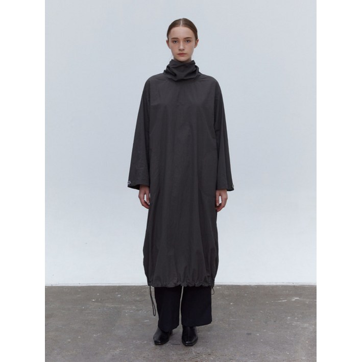 MOHAN TOF HIGH NECK STRING DRESS DARK GREY MOHAN TOF HIGH NECK STRING DRESS DARK GREY