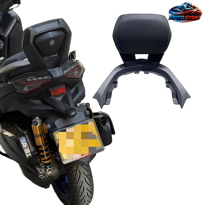 모토싱크 야마하 xmax300 텐덤 등받이 엑스맥스 탠덤 쿠션 23, 1세트, 화이트라인