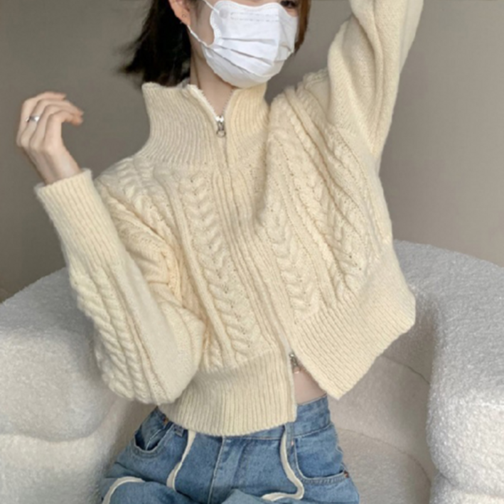 [오노마] ONM 후스레이디 3컬러 여성 투웨이 가디건