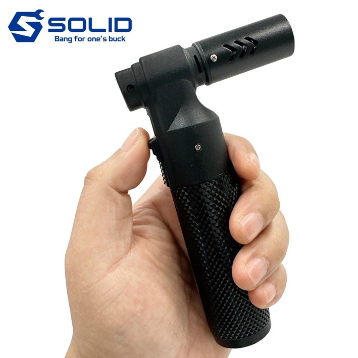 솔리드 충전 휴대용토치 캠핑 가정용 요리용 미니 토치 캠핑용 조리용 가스 SOLGT01, 1개, 솔리드 미니가스토치