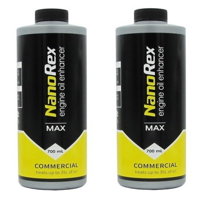 나노렉스 MAX 맥스 엔진오일첨가제 700ML 상용차 중장비 대형차적용 검사 통과 연비 진동 감소 화물차 버스 700ML X 2통, 공용, 2개
