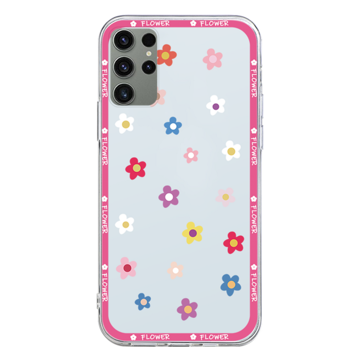 S23 삼성 호환 갤럭시 울트라 플러스 s23 5G S 23 케이스 꽃 Fundas 쉘 범퍼 커버