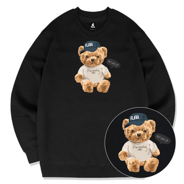 JYFASHION CAP BEAR 맨투맨 빅사이즈 곰돌이 그래픽 남녀공용 커플 맨투맨 티셔츠 JYFASHION CAP BEAR 맨투맨 빅사이즈 곰돌이 그래픽 남녀공용 커플 맨투맨 티셔츠