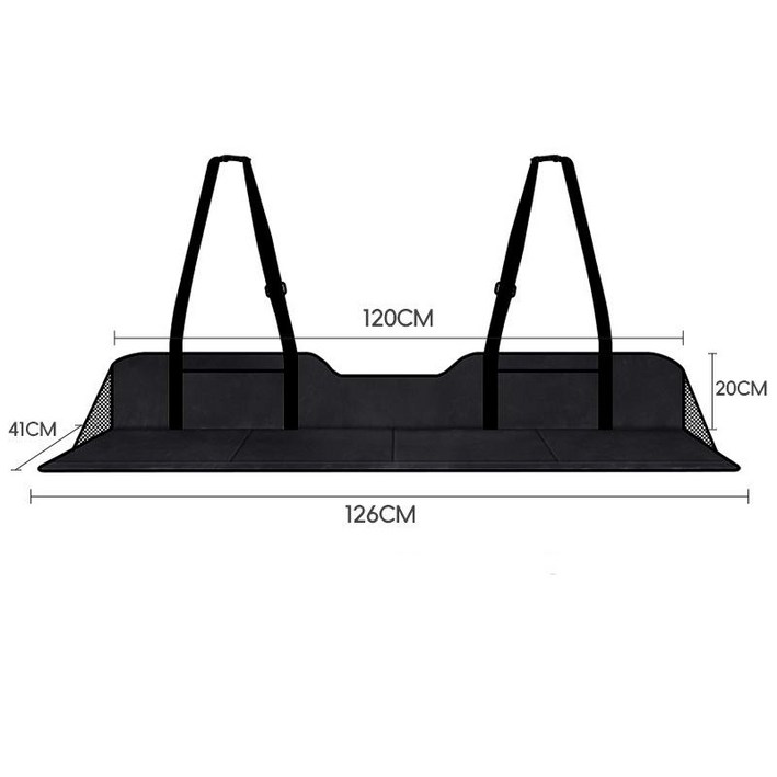 라이프 이지 뒷좌석 평탄화 확장보드 차박매트 2세대  수납가방 세트, 블랙