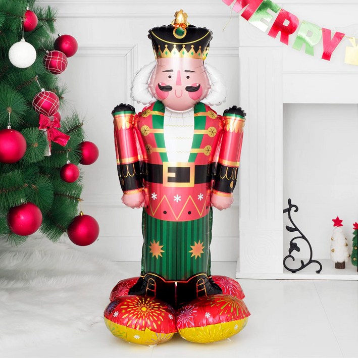 [원팩] 크리스마스 은박풍선 에어벌룬 호두까기 병정