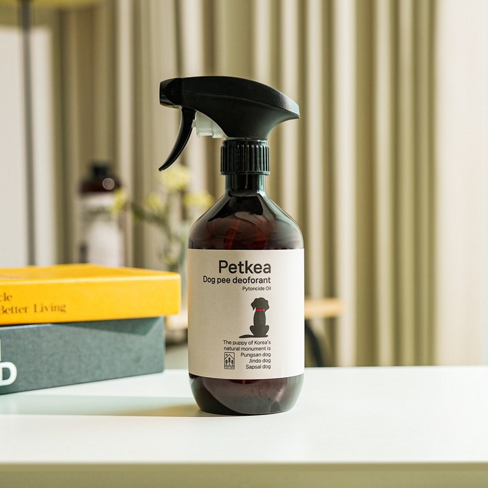 펫케아 강아지탈취제 피톤치드 천연 스프레이 반려견 오줌냄새 제거 + 공병, 1개, 500ml