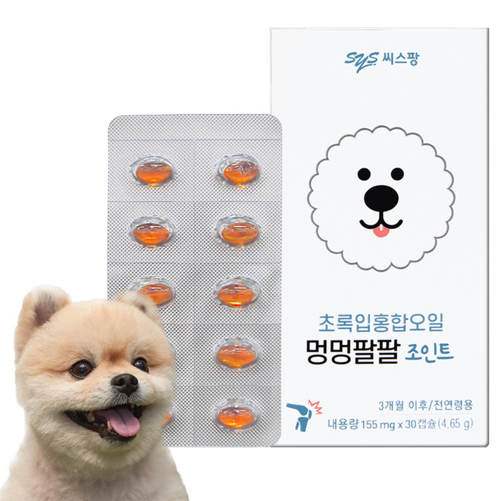 멍멍팔팔 강아지 영양제, 30정, 뼈관절강화, 1개 멍멍팔팔 강아지 영양제, 30정, 뼈관절강화, 1개
