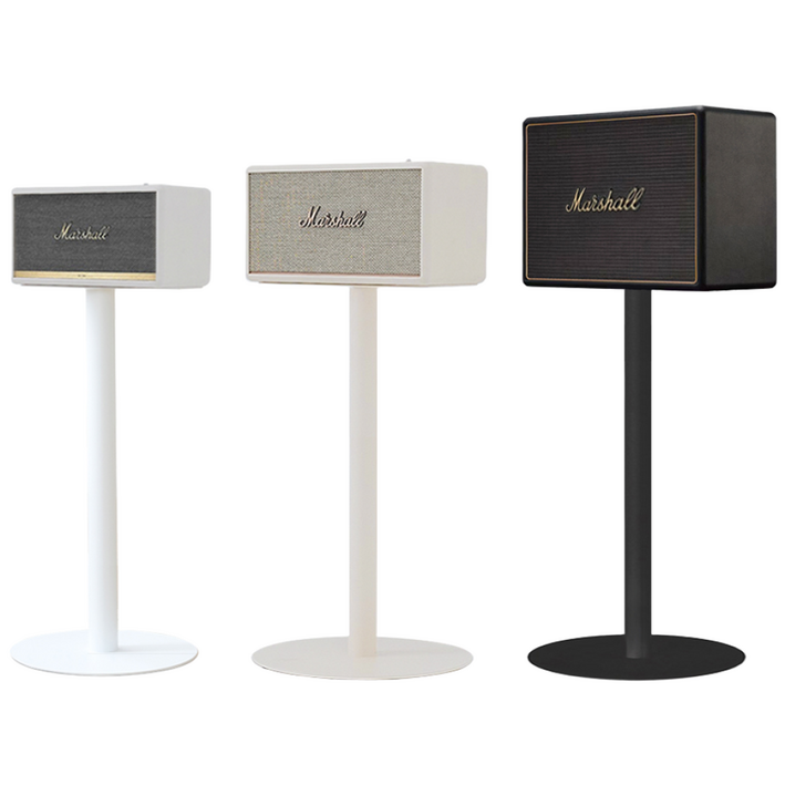 마블홀릭 마샬 스피커 스탠드 3 2 1 거치대 받침대 고급 원형, 크림  3m 케이블 크림, 액톤