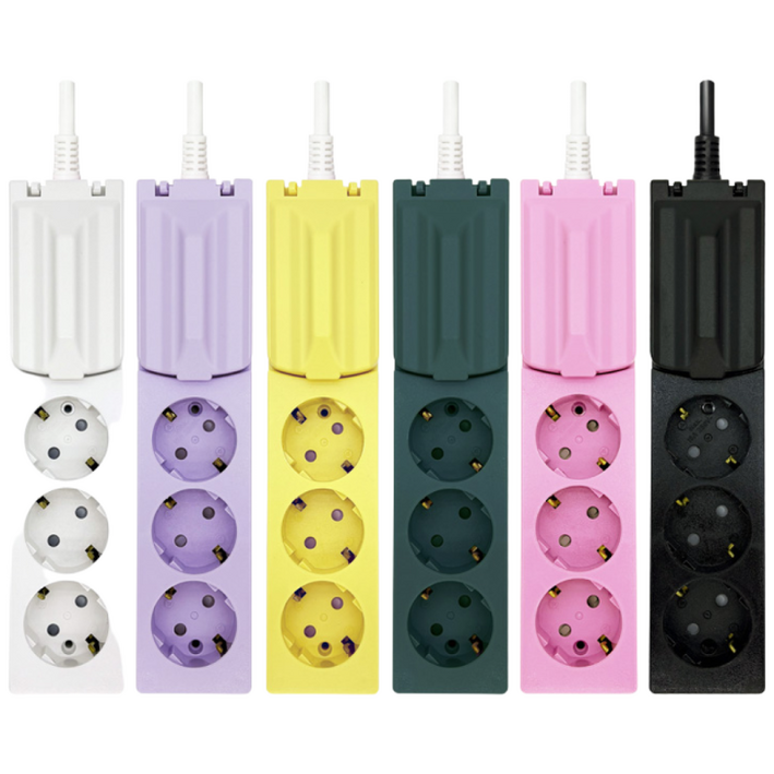 메가볼트 고용량 누전차단 멀티탭 3구, 5m, 블랙, 1개