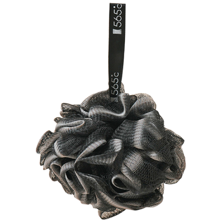 565도 대나무 차콜 샤워 퍼프 볼 타올버블 샤워볼, 차콜, 1개입, 1개