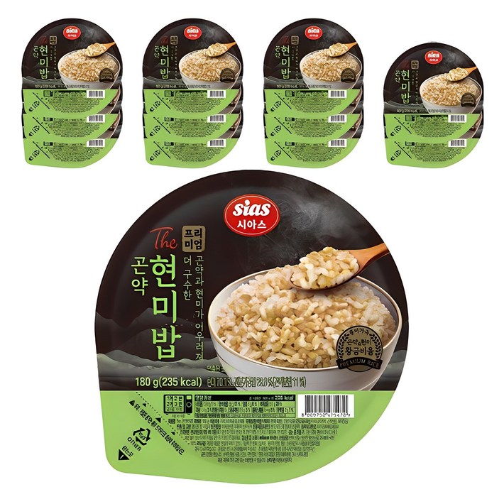 시아스 The 곤약 현미밥, 180g, 12개