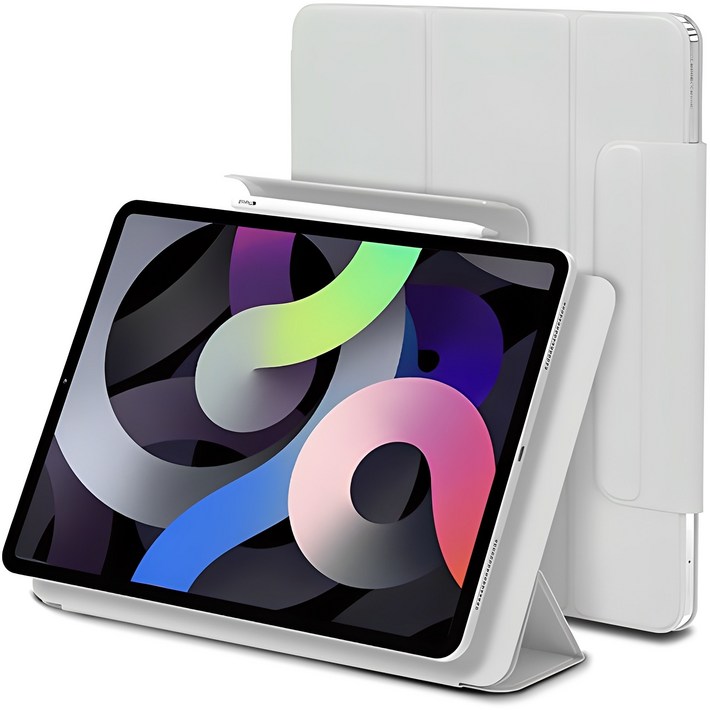 신지모루 마그네틱 폴리오 펜슬 커버 태블릿PC 케이스, 웜 그레이, 1개 신지모루 마그네틱 폴리오 펜슬 커버 태블릿PC 케이스, 웜 그레이, 1개