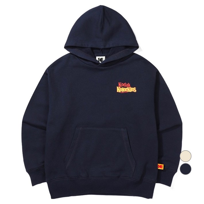 코닥 어패럴 컬러킨즈 기모 후드 티셔츠