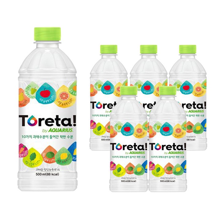 토레타 아쿠아리우스 이온음료, 500ml, 6개