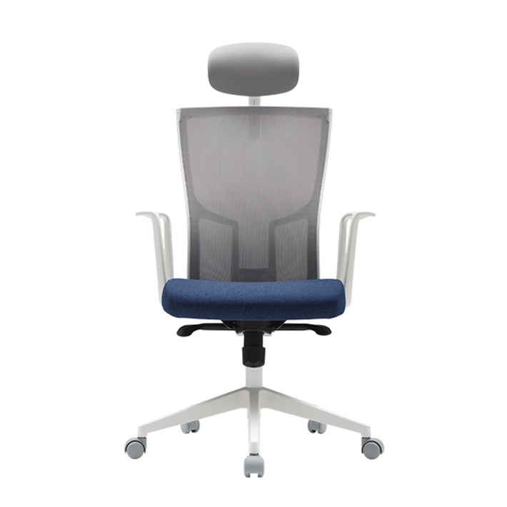 시디즈 T20 탭플러스 화이트쉘 메쉬의자 TNB200HF, 화이트프레임 오션블루