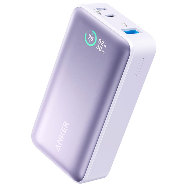 앤커 533 파워코어 30W 보조배터리 10000mAh C타입, A1256HV1, 바이올렛