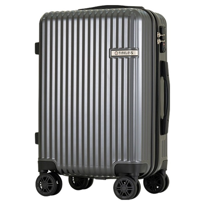 타임리스 메탈릭 와이드 탈부착 더블휠 확장형 PC 캐리어