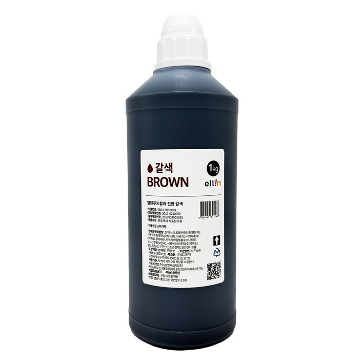 엘틴 푸드칼라 식용색소 진한 갈색, 1kg, 1개
