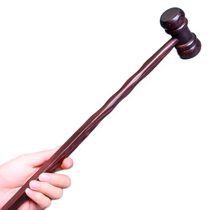 캐롤링 원목 마사지 망치 안마봉 등 두드리기 경락 법관