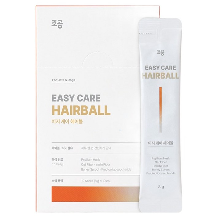 조공 반려동물 이지 케어 파이버 영양제10p, 80g, 헤어볼장건강, 1개