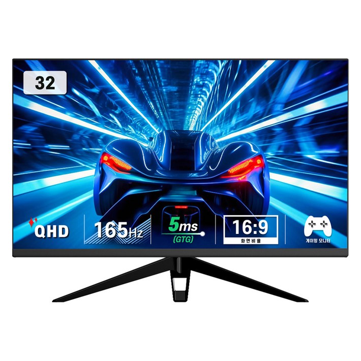 디엑스 QHD 165Hz 고성능 게이밍 컴퓨터 모니터, 80cm, D132EFH2일반