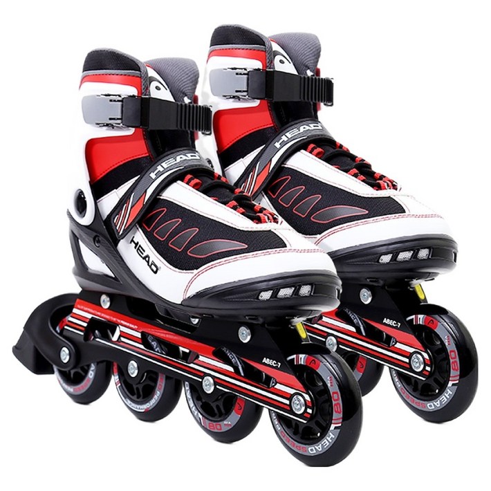 HEAD 피트니스 인라인 스케이트 H20FT11, 블랙화이트, 1개