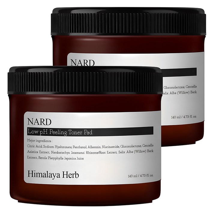 나드 약산성 필링 토너 패드 140ml, 70매입, 2개