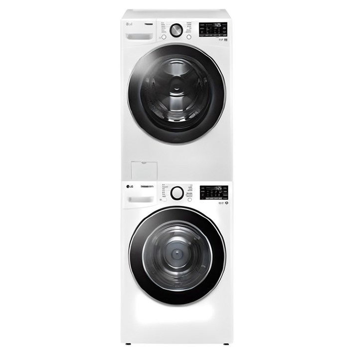 [10% 환급가전] LG전자 트롬 세탁기 F24WDWP + 건조기 RH19WTWN 24kg + 19kg 방문설치