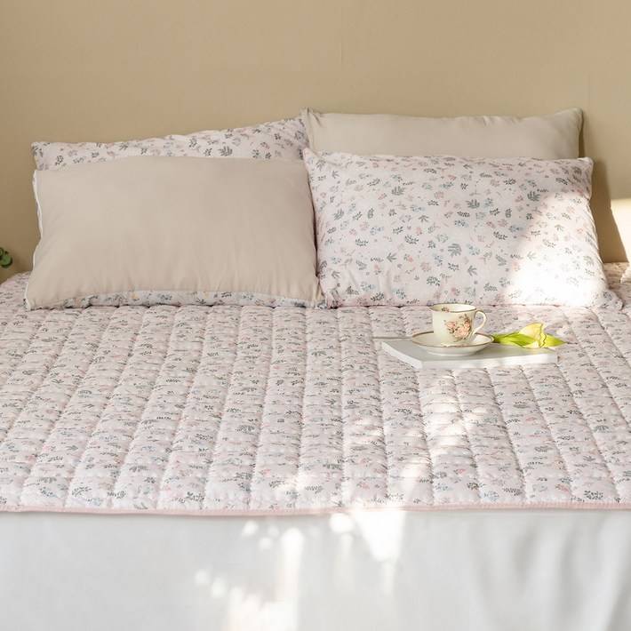 더자리 데일리 프레쉬 누빔 침대 패드 고정밴드형