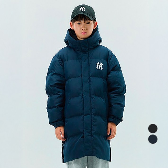 뉴에라 아동용 MLB 롱 패딩 뉴욕 양키스