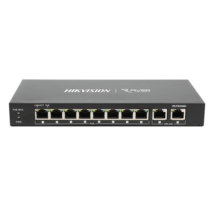 하이크비전 8포트 2 Uplink 포트 스마트 기가비트 POE 스위치허브, HRPOE5008GHR002 하이크비전 8포트 2 Uplink 포트 스마트 기가비트 POE 스위치허브, HRPOE5008GHR002