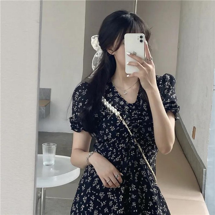 보나비 여성용 여름 잔꽃무늬 원피스 빅사이즈 포함